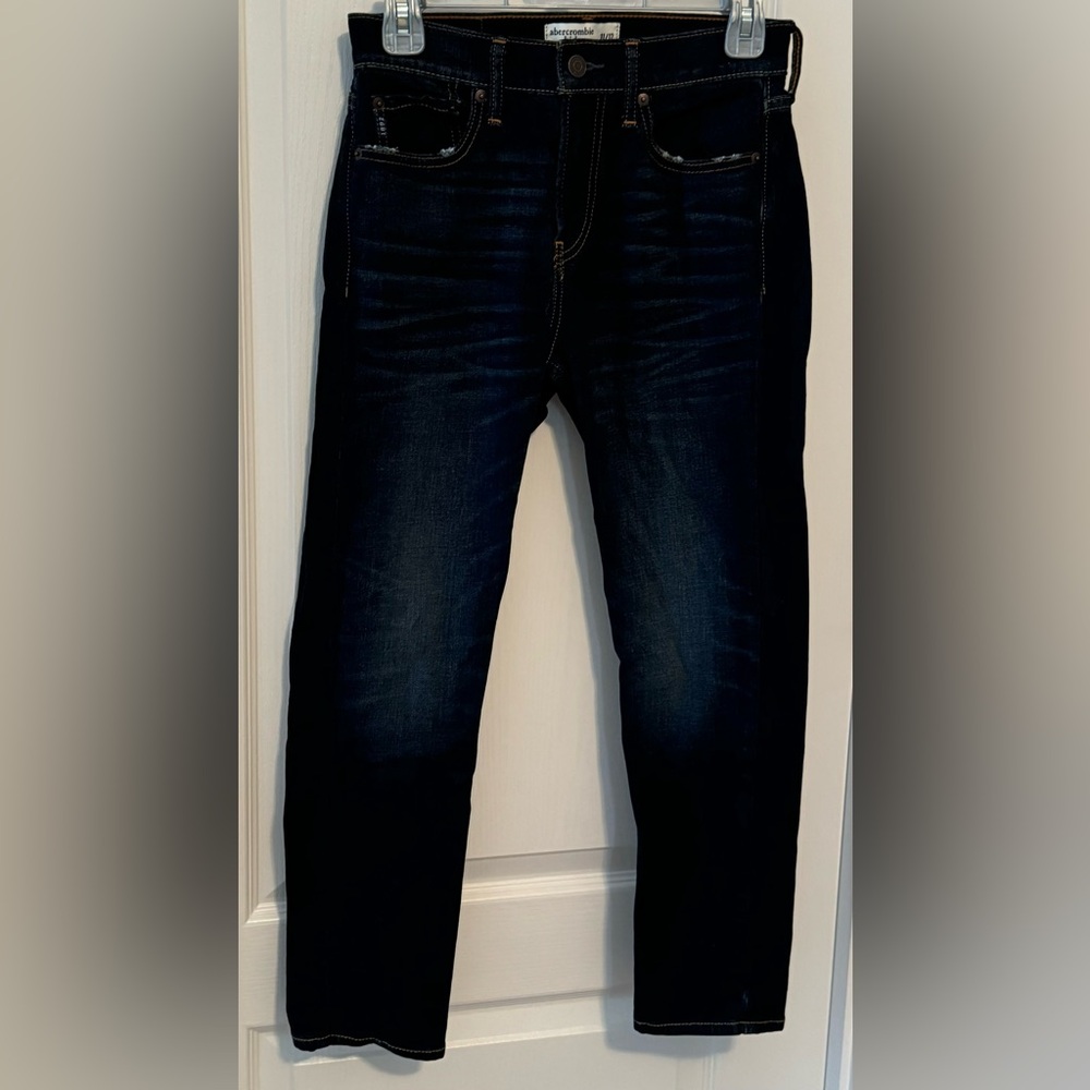 New Abercrombie Kids jeans size 11/12 dark blue wash
